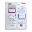 Picture of A4 PUNCHED POCKETS 10 BUSINESS CARDS 10X5.5CM X10